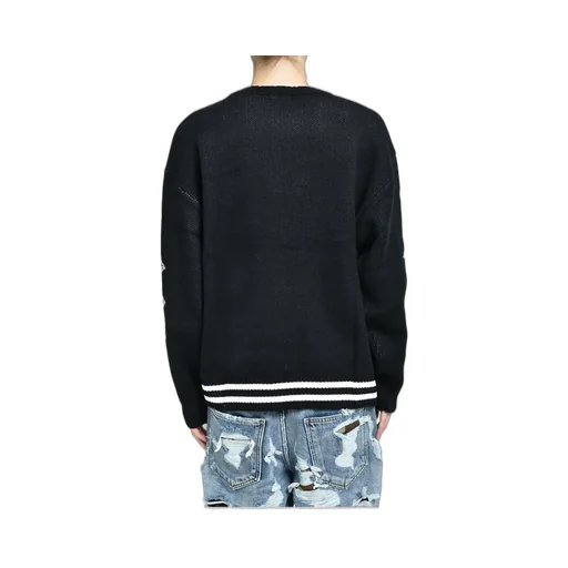 Tc Bone Knit Sweater / Blk/Wht