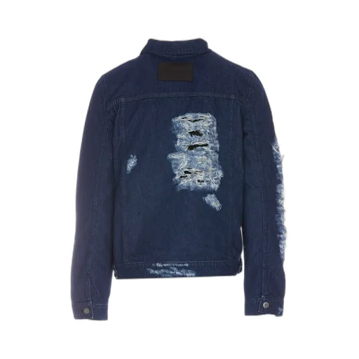 Jw Anderson Distressed Button-Up Denim Jacket