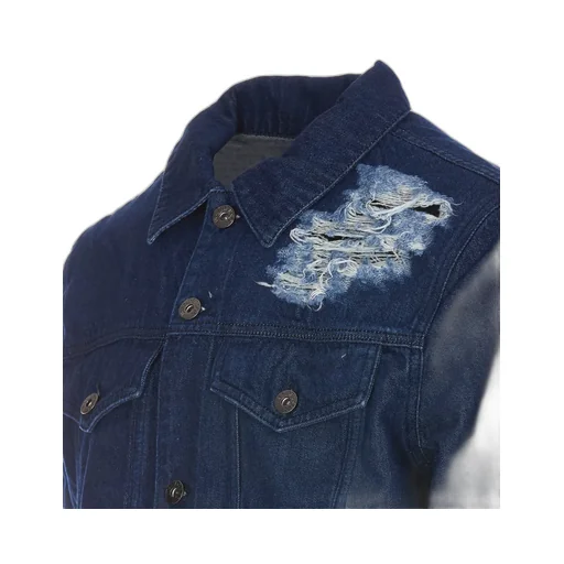 Jw Anderson Distressed Button-Up Denim Jacket