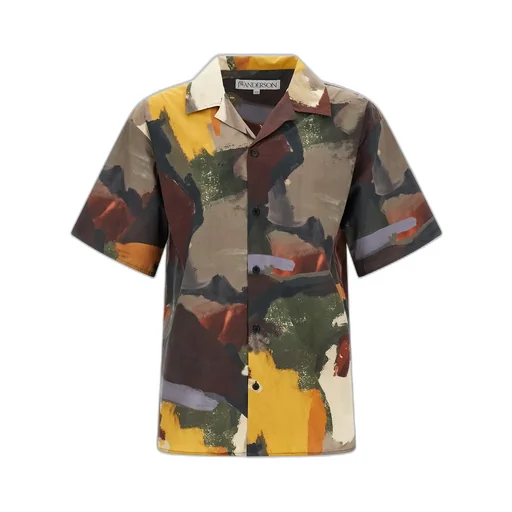 Jw Anderson Abstract-Print Buttoned Shirt