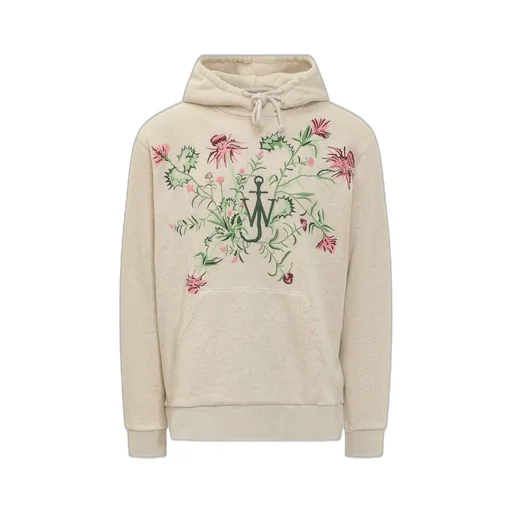 Jw Anderson X Pol Anglada Logo Embroidered Drawstring Hoodie
