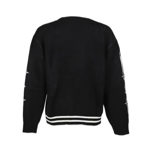 Tc Bone Knit Sweater / Blk/Wht