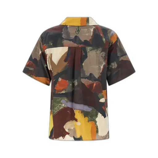 Jw Anderson Abstract-Print Buttoned Shirt