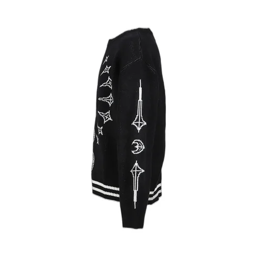 Tc Bone Knit Sweater / Blk/Wht