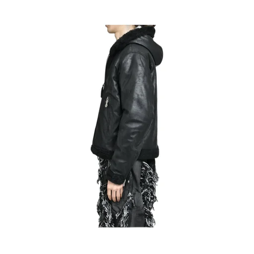 Tc Reversible Shearling Jacket / Blk
