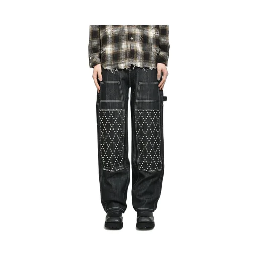 Angels Studded Work Pants / Blk