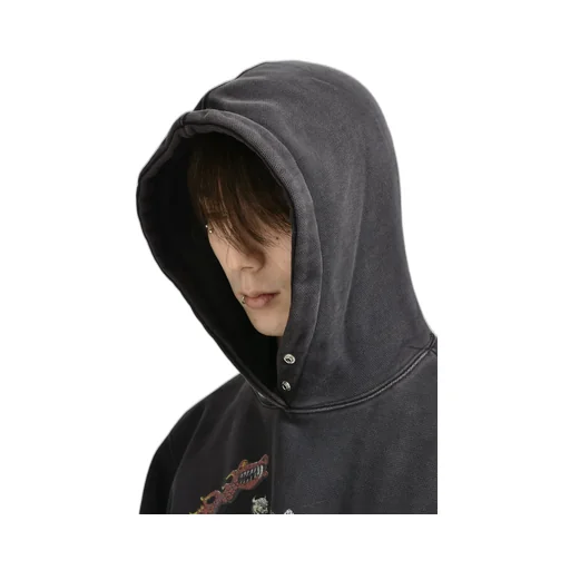 Dragon Chopper Hoodie / Black