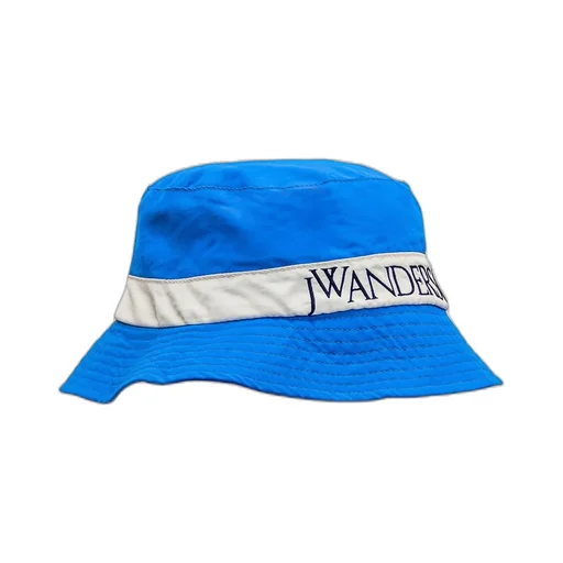 Jw Anderson Logo Embroidered Wide Brim Bucket Hat