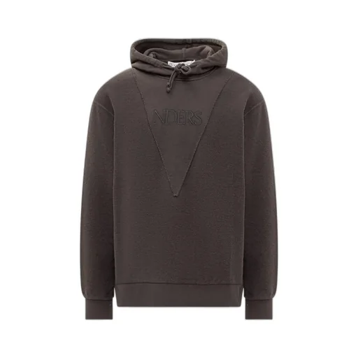Jw Anderson Logo Embroidered Drawstring Hoodie
