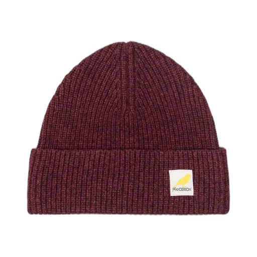 Jw Anderson Logo Patch Knitted Beanie