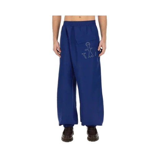 Jw Anderson Anchor Logo Printed Twisted Joggers