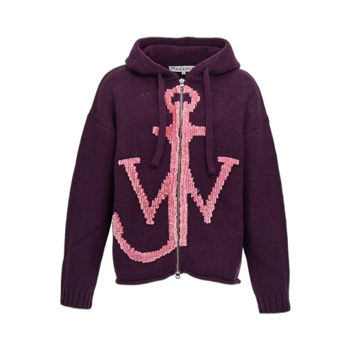 Jw Anderson Zip-Up Drawstring Hoodie