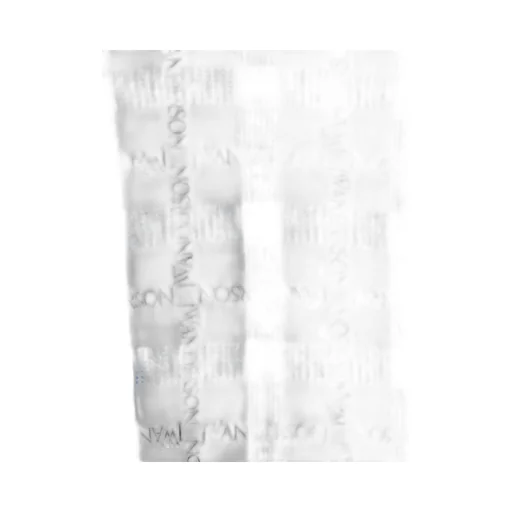 Jw Anderson Logo Grid Check Printed Sheer Long Sleeved Top
