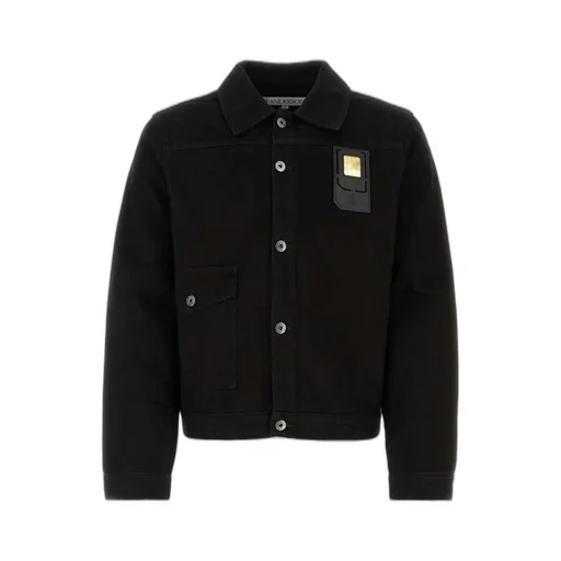 Jw Anderson Sim Card Buttoned Long-Sleeved Trucker Jacket