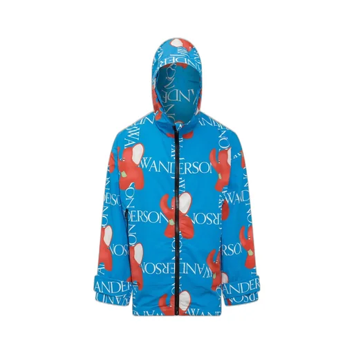 Jw Anderson Logo-Printed Zipped Hooded Jacket
