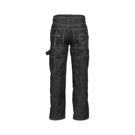 Angels Studded Work Pants / Blk