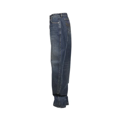 Low Waisted Jean With Strap Detail On The Front / Ind