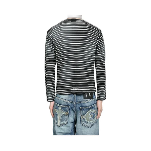 Tc Striped Long Sleeve / Black