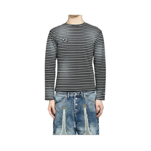 Tc Striped Long Sleeve / Black