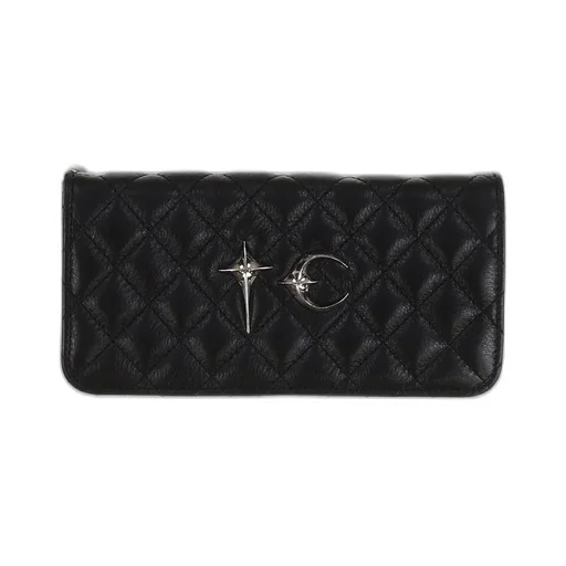 Chopper Quilted Long Wallet / Blk