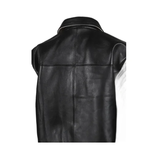 Encrusted Varsity Jacket / Blk