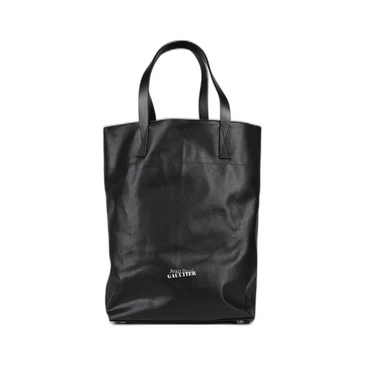 Coated Canvas Bag Printed / Blk/Brw Wood