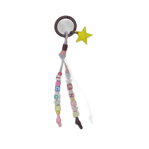 Icon Denim Cyrus Star Charm Keyring