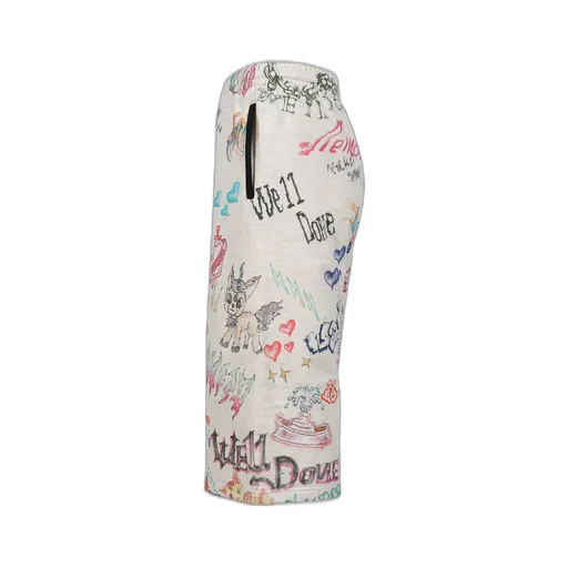 Doodle Printed Shorts / M/Grey