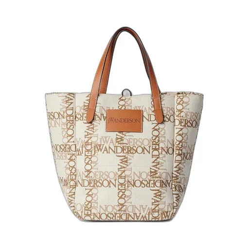 Jw Anderson Logo Jacquard Belt Tote Bag