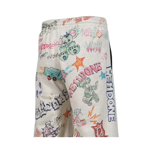 Doodle Printed Shorts / M/Grey