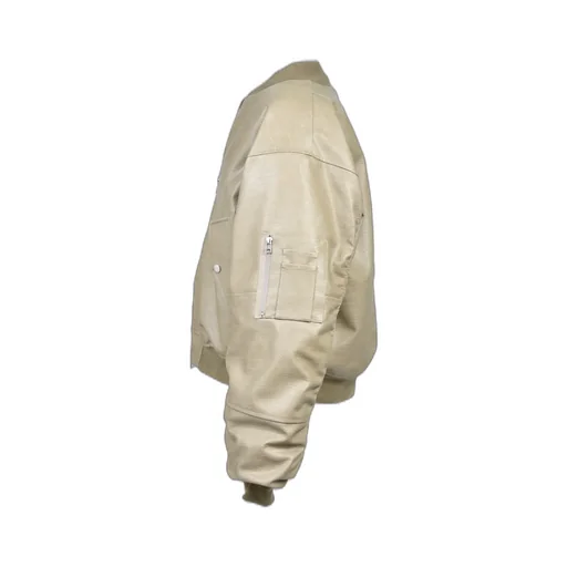 Faux Crocodile Bomber Jacket / Bei