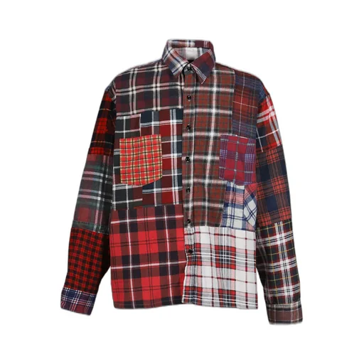 Flannel Shirt -> Straight Hem Shirt / Assorted