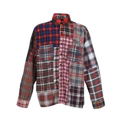 Flannel Shirt -> Straight Hem Shirt / Assorted