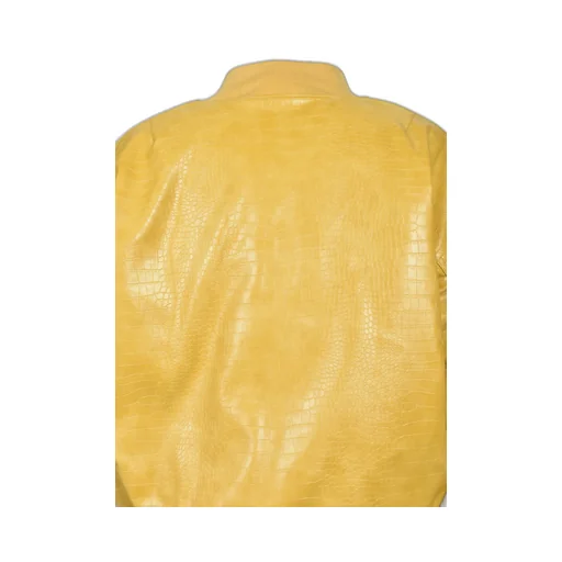 Faux Crocodile Bomber Jacket / Mus