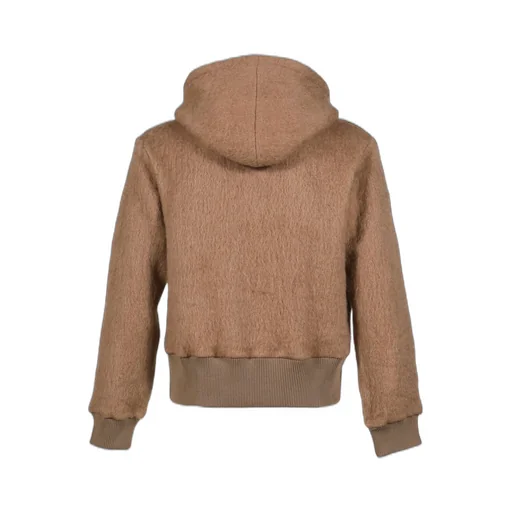 Mohair Zip Hoodie / Mocha