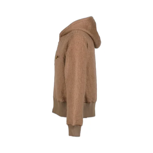 Mohair Zip Hoodie / Mocha