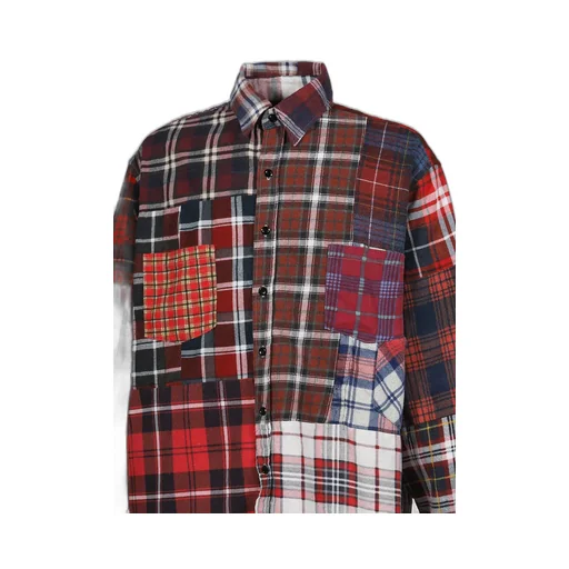 Flannel Shirt -> Straight Hem Shirt / Assorted