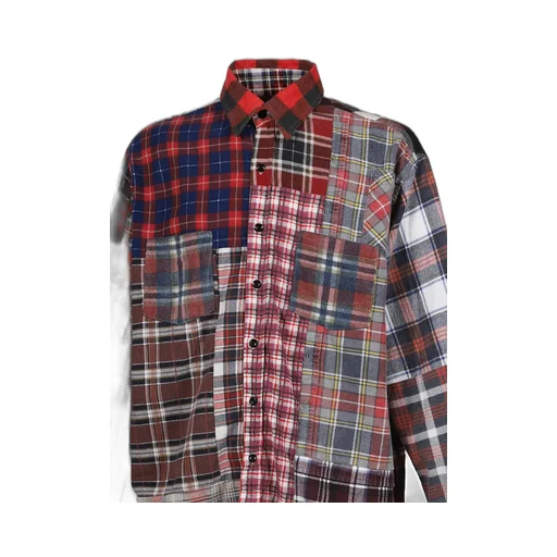 Flannel Shirt -> Straight Hem Shirt / Assorted