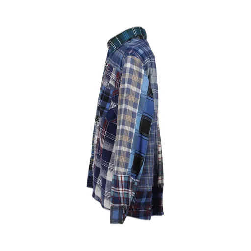 Flannel Shirt -> Straight Hem Shirt / Assorted