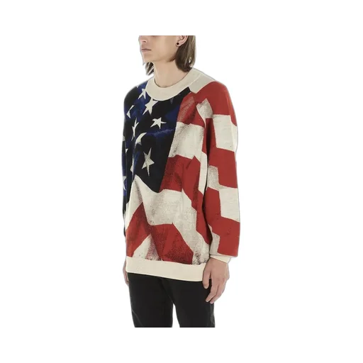 Ih Nom Uh Nit American Flag Jacquard Sweater