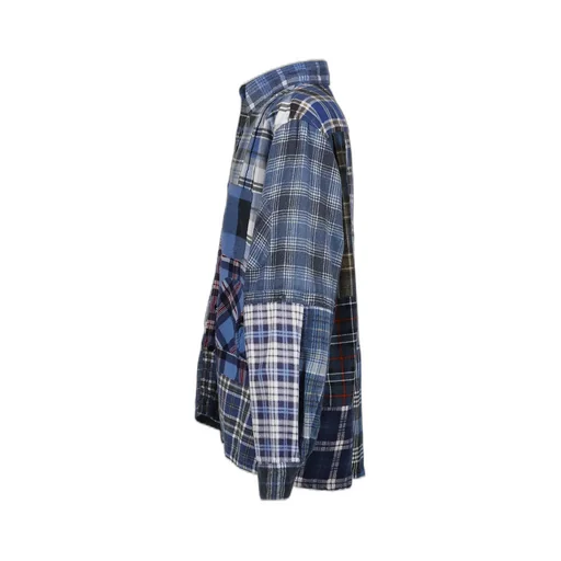 Flannel Shirt -> Straight Hem Shirt / Assorted