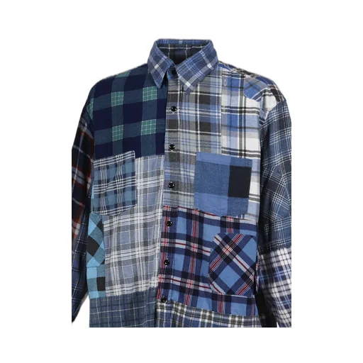 Flannel Shirt -> Straight Hem Shirt / Assorted