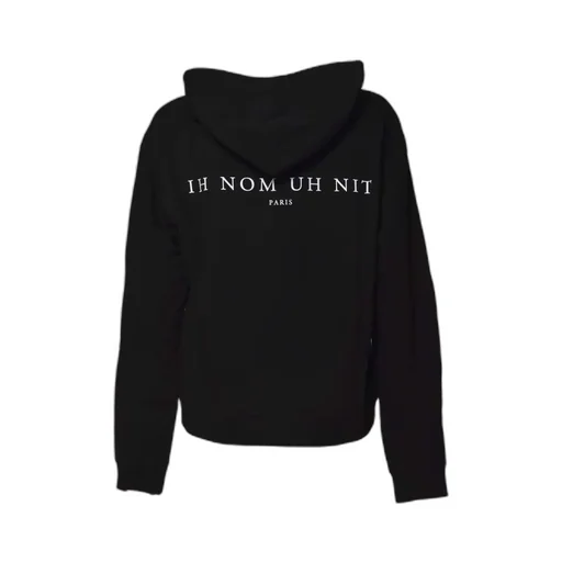 Ih Nom Uh Nit Balaclava-Printed Drawstring Hoodie