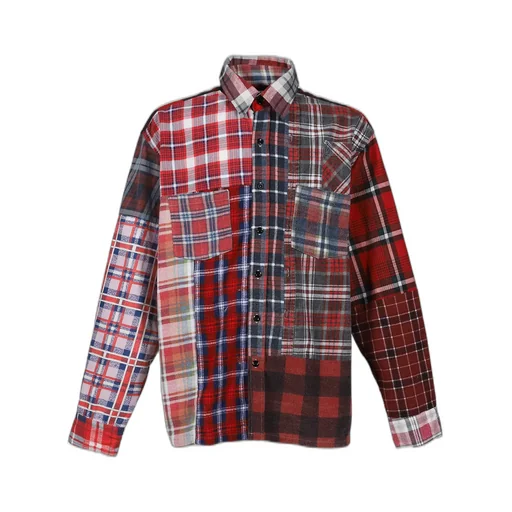 Flannel Shirt -> Straight Hem Shirt / Assorted