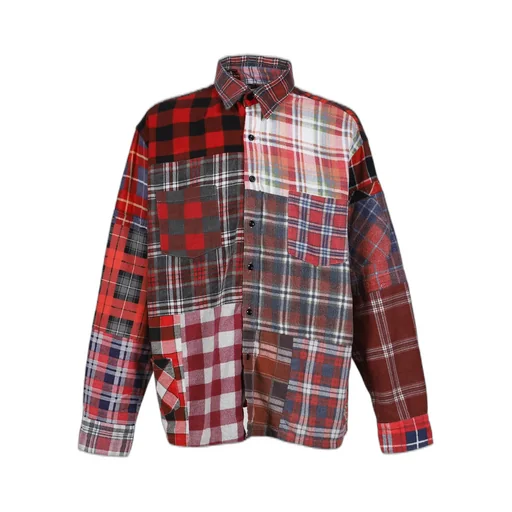 Flannel Shirt -> Straight Hem Shirt / Assorted