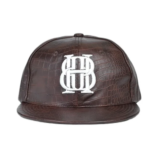 Bh Logo Faux Crocodile Cap / Brw
