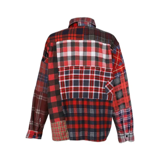 Flannel Shirt -> Straight Hem Shirt / Assorted