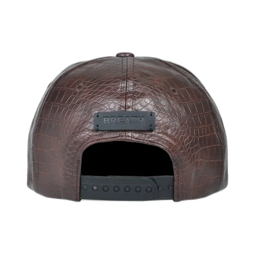 Bh Logo Faux Crocodile Cap / Brw