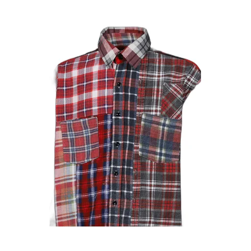 Flannel Shirt -> Straight Hem Shirt / Assorted