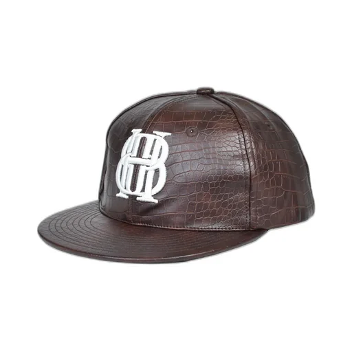 Bh Logo Faux Crocodile Cap / Brw